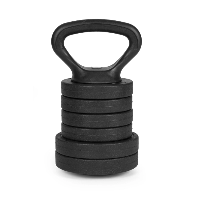 Adjustable Dumbbell 2x20 kg with Bar and Kettlebell
