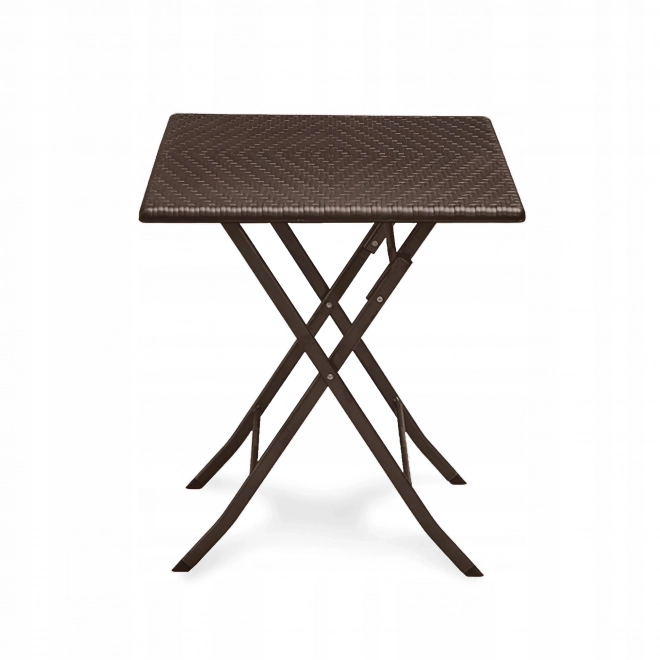 Garden Folding Coffee Table Rattan Balcony 62 cm