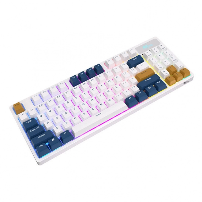 Mechanikus billentyűzet rgb világítással fehér