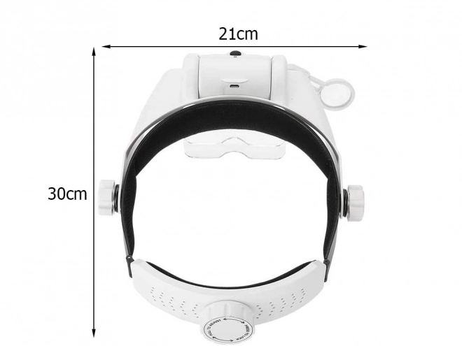 Goggles with 3 LED headlamp lens 13x