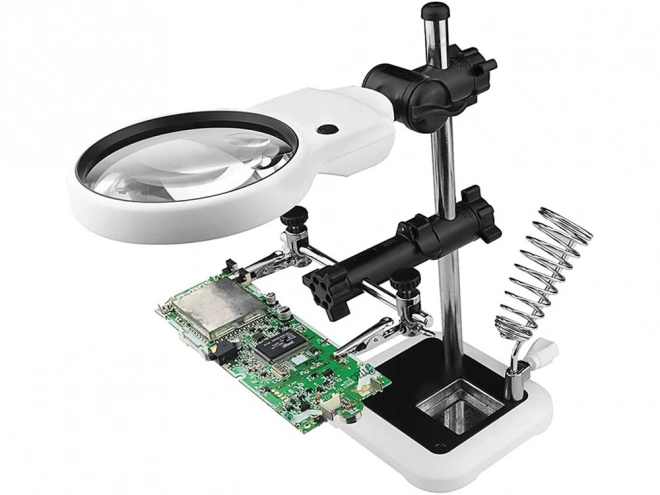 Set per saldatura mano terza con lente LED