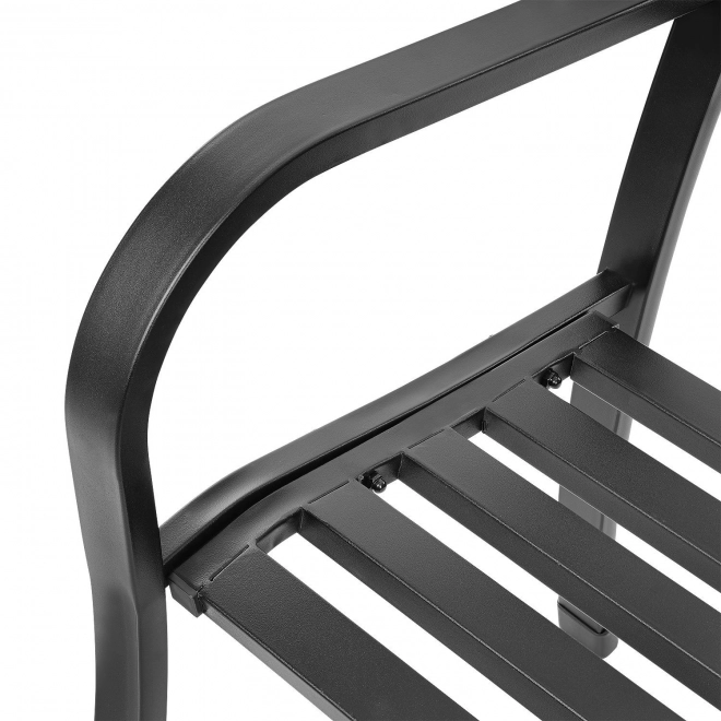 Garden bench with backrest for terrace and balcony