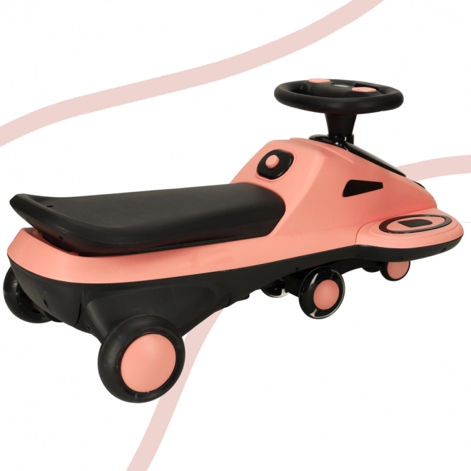 LED Wheel Gravity Ride-On with Music - Pink and Black