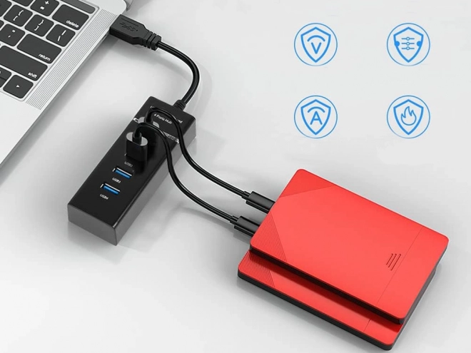 Hub USB 3.0 a 4 porte