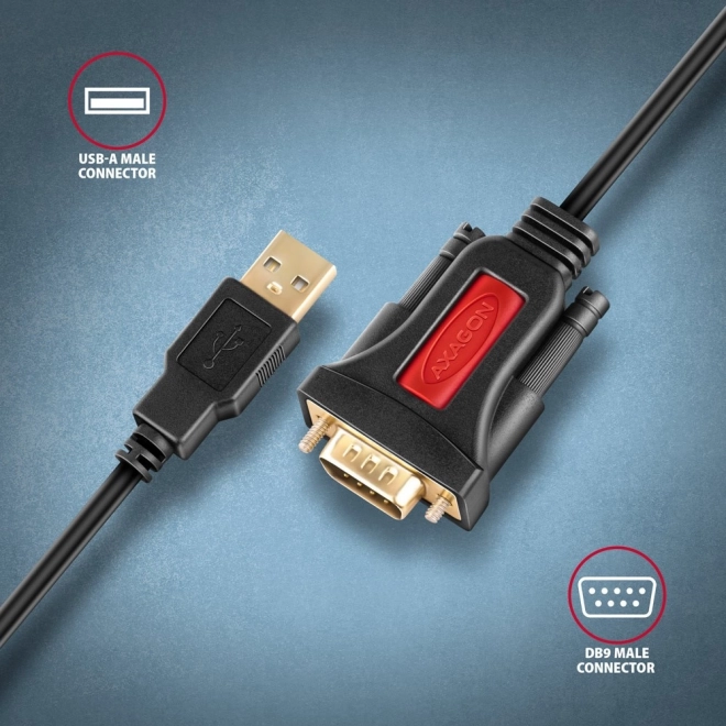 Axagon USB to RS232 Serial Port Adapter