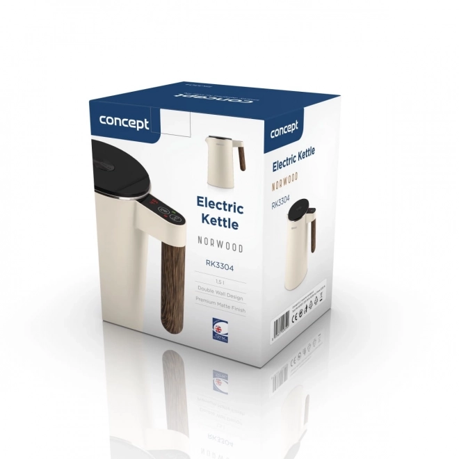 Bollitore elettrico Norwood 1.5L in vaniglia