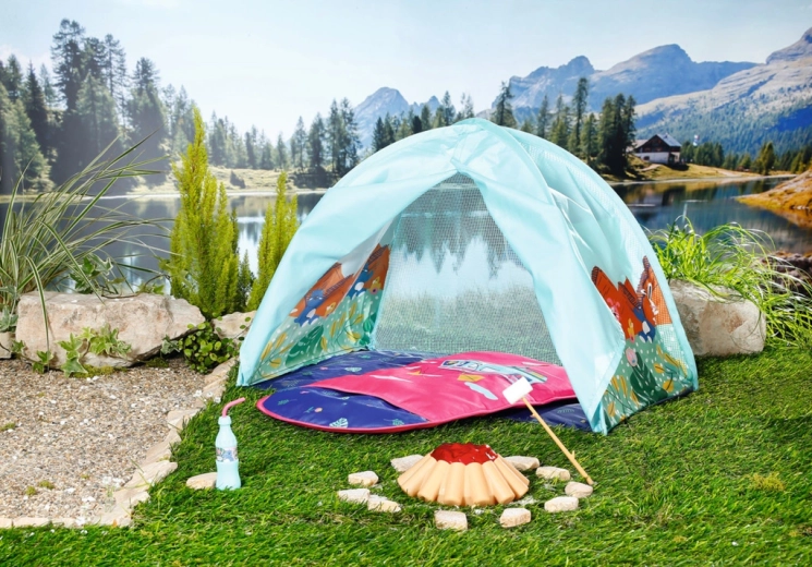Realistic Tent with Animal Motifs