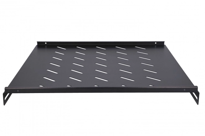 1U 500 mm rack shelf black