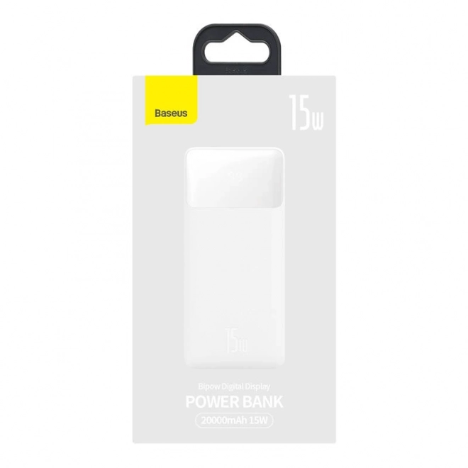 Caricabatterie Portatile Baseus Bipow 20000mAh 15W Bianco