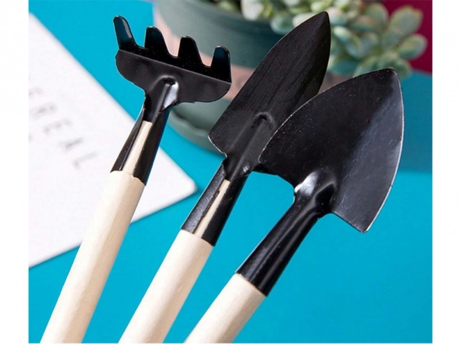 Set di mini attrezzi da giardinaggio 3 in 1 per vasi