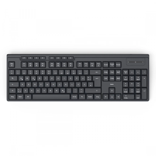 Wireless Keyboard and Mouse Hama WKM-200 Black