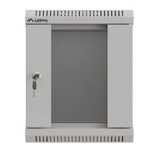 Wall-mounted rack cabinet 10 inch 6U gray
