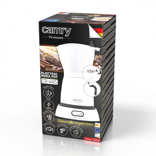 Electric Moka Pot Camry Premium White