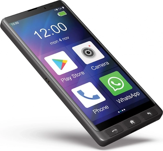 Desktop charger with large clock display