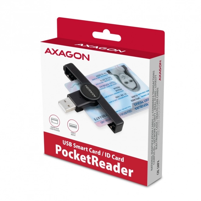 Axagon lettore di schede tascabile USB-A