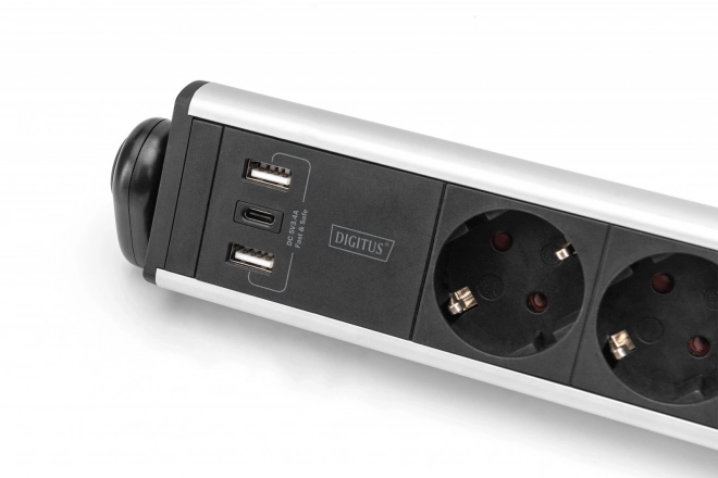 Office Power Strip with USB Ports and Rotating Function