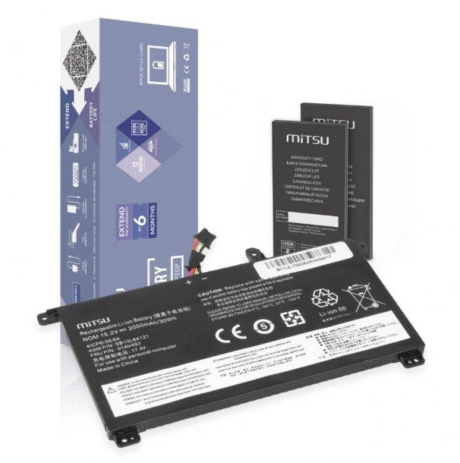 Batterie pour Lenovo ThinkPad T570 et T580 2000mAh