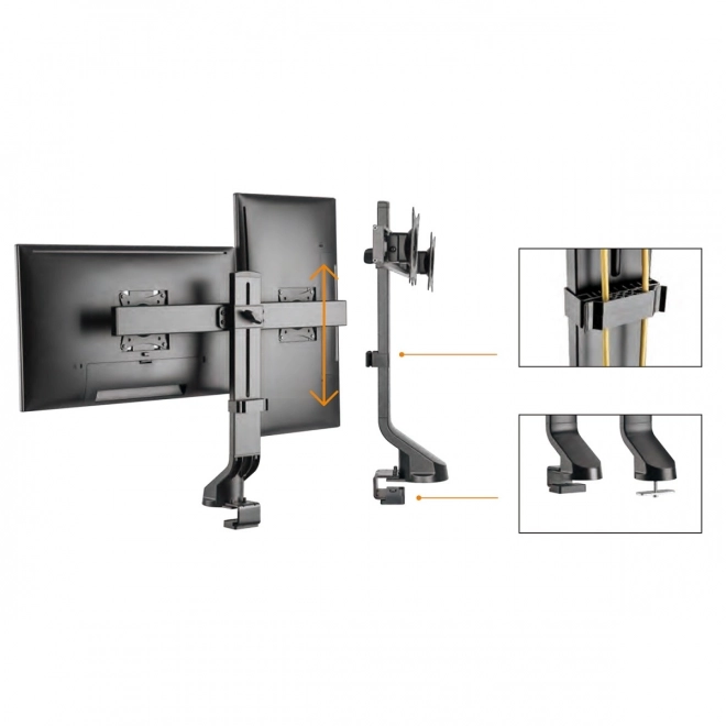Universal dual monitor stand