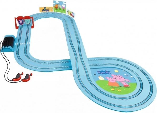 Kleurrijke baan met Peppa Pig-thema