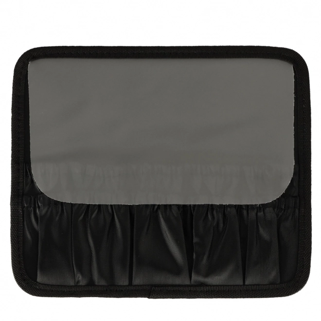 Black Travel Cosmetic Organizer with LED Mirror