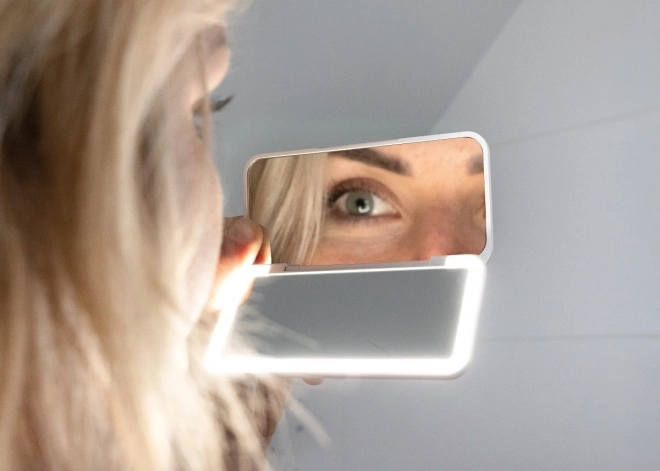Pocket Cosmetic Mirror With LED Light