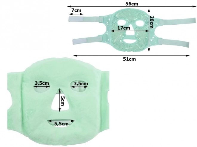 Cooling and Heating Gel Face Mask for Relaxation