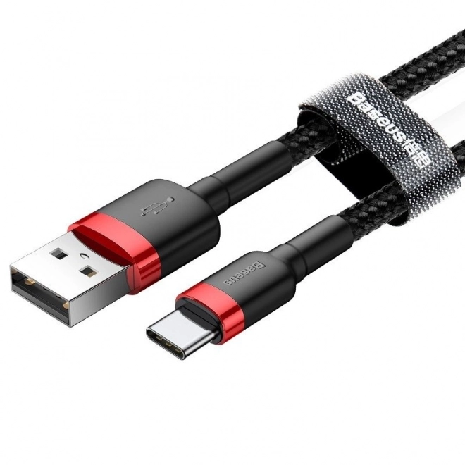 Cavo Baseus Cafule USB-C 2A 2m rosso-nero