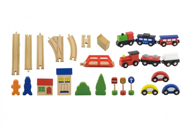 Wooden Train Set