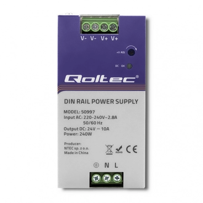 Din Rail Power Supply 240W 24V 10A