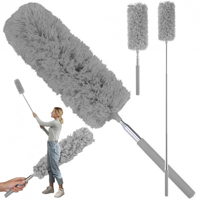 Dust Brush 88 cm Grey