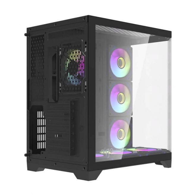 Sötétvillanás FT418 PRO gamer számítógépház 7 aRGB ventilátorral