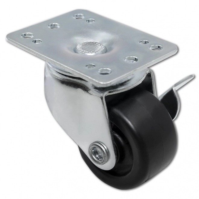 Caster Wheels Set with Screws and Brake for Rack Cabinets