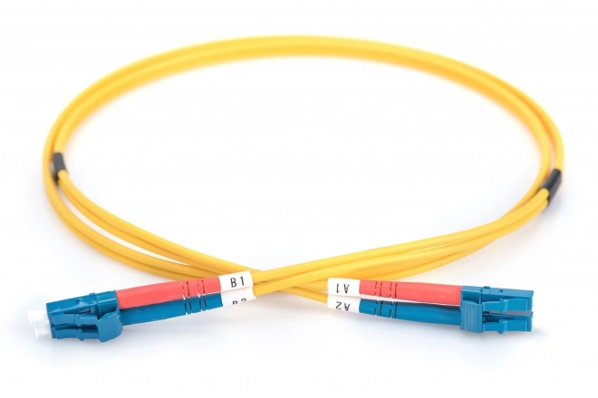 Cavo patch cord singlemode 09/125 OS2 LC-LC duplex 2m giallo