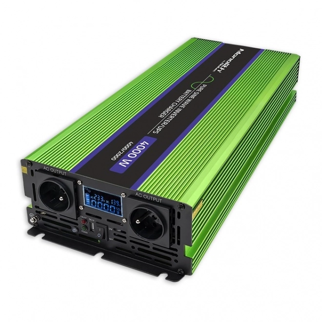 Inverter di tensione Qoltec Monolith a onda sinusoidale pura con display LCD