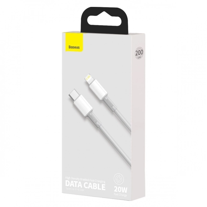 USB-C to Lightning Cable Baseus with High Density Braiding, 20W, PD, 2m