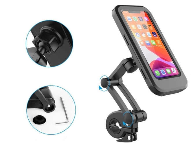 Supporto impermeabile girevole per telefono da bici