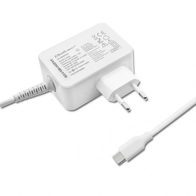 White USB-C Power Delivery Charger 65W