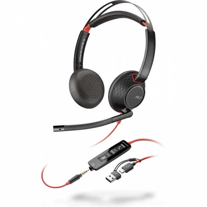 Poly Blackwire USB-C Headset with Adapter