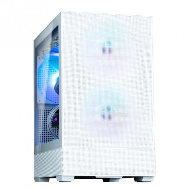 White P30 Air mATX Mini Tower Case with ARGB Fans
