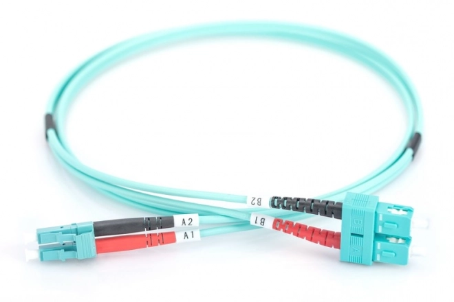 Fiber Optic Patchcord LC-SC OM3 Duplex 1m