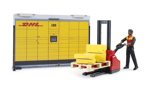 Bruder BWORLD Parcel Service DHL with Accessories