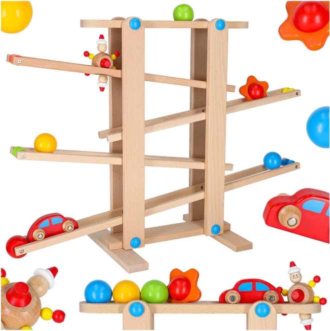 Wooden Montessori Ball Track for Children
