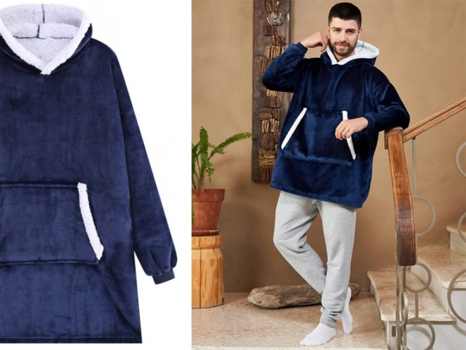 Calda felpa-coperta oversize 2v1