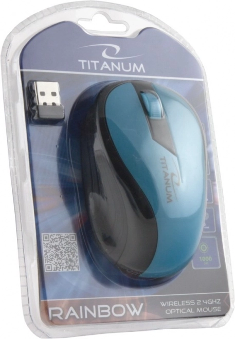 Kabellose optische Maus von Titanum - Rainbow Türkis