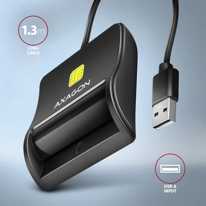 Lettore di carte ID USB con cavo da 1,3m