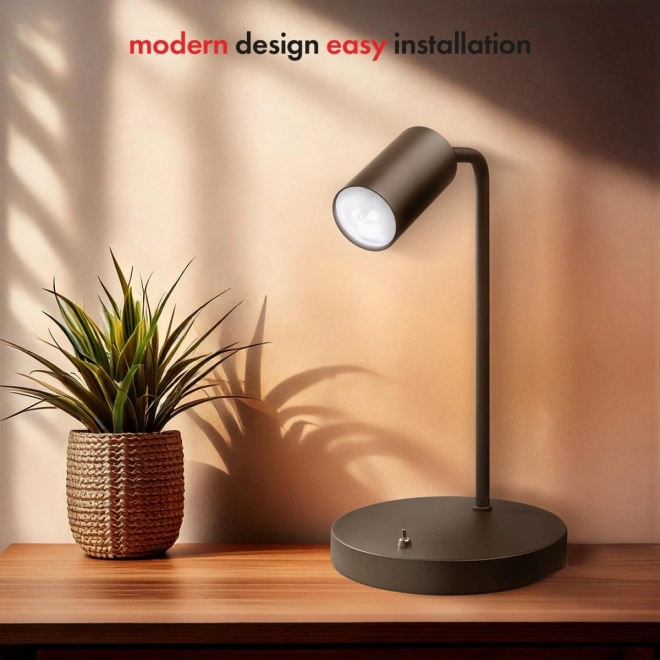 Adjustable Desk Lamp with Switch Black