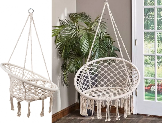 Boho makrame videz z resicami