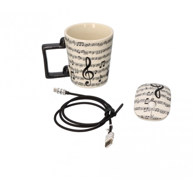 USB-C cable with music motif