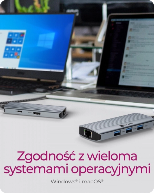 Versatile USB Type-C Docking Station 6-in-1
