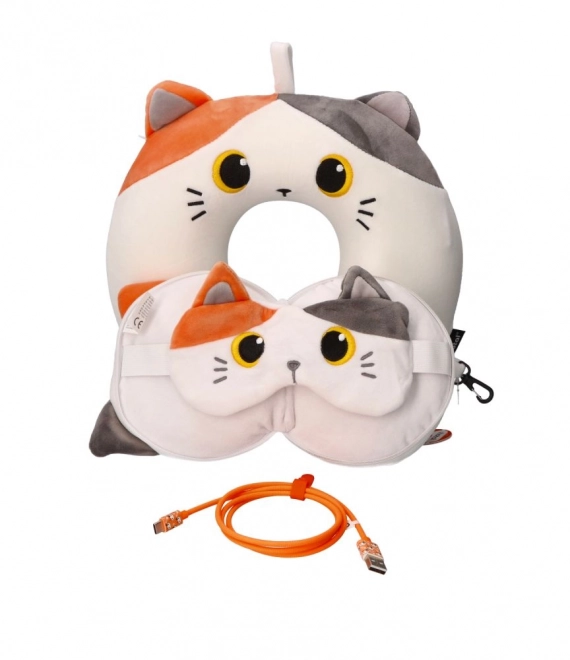 USB-C Cable with Orange Cat